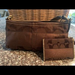 COACH 11096 Handbag Purse with Mini Skinny Wallet